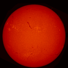 Image of Sun's chromosphere