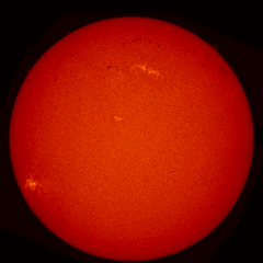 Image of Sun's chromosphere