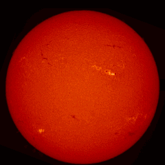 Image of Sun's chromosphere