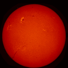 Image of Sun's chromosphere