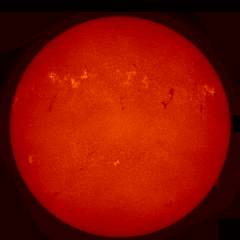 Image of Sun's chromosphere