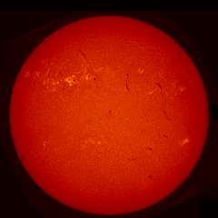 Image of Sun's chromosphere