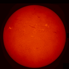 Image of Sun's chromosphere