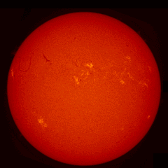 Image of Sun's chromosphere