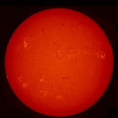 Image of Sun's chromosphere