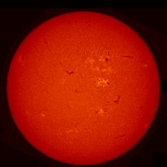 Image of Sun's chromosphere