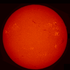 Image of Sun's chromosphere