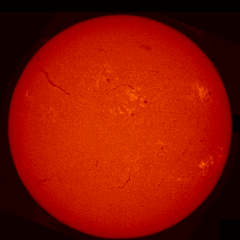 Image of Sun's chromosphere