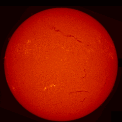 Image of Sun's chromosphere