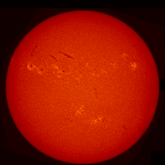 Image of Sun's chromosphere