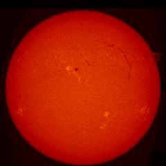 Image of Sun's chromosphere