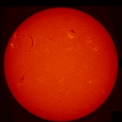 Image of Sun's chromosphere