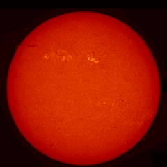 Image of Sun's chromosphere