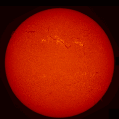 Image of Sun's chromosphere