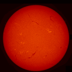 Image of Sun's chromosphere