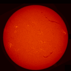 Image of Sun's chromosphere