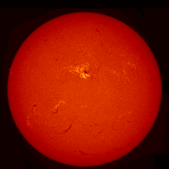 Image of Sun's chromosphere