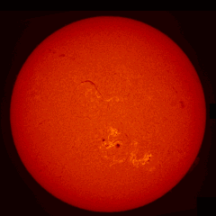 Image of Sun's chromosphere