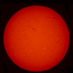 Image of Sun's chromosphere