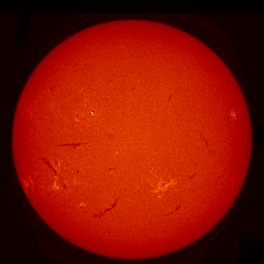 Image of Sun's chromosphere