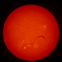 Image of Sun's chromosphere