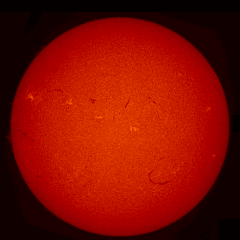 Image of Sun's chromosphere