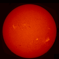 Image of Sun's chromosphere