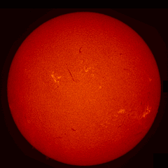 Image of Sun's chromosphere