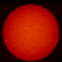 Image of Sun's chromosphere