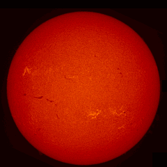 Image of Sun's chromosphere