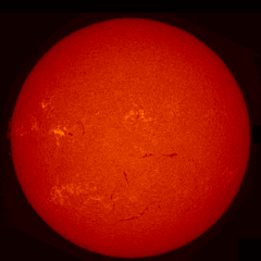 Image of Sun's chromosphere