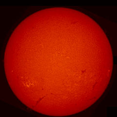 Image of Sun's chromosphere