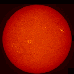 Image of Sun's chromosphere