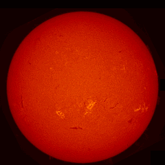 Image of Sun's chromosphere