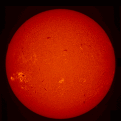 Image of Sun's chromosphere