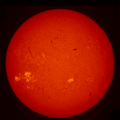 Image of Sun's chromosphere