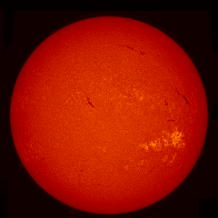 Image of Sun's chromosphere