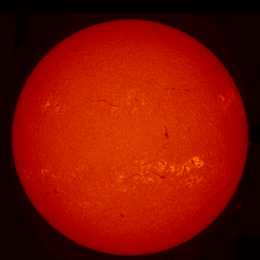 Image of Sun's chromosphere