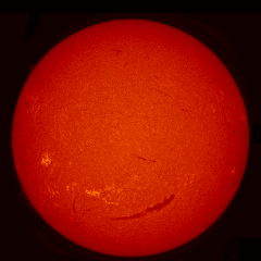 Image of Sun's chromosphere