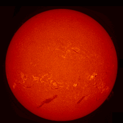 Image of Sun's chromosphere