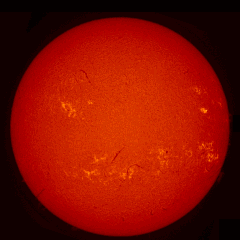 Image of Sun's chromosphere