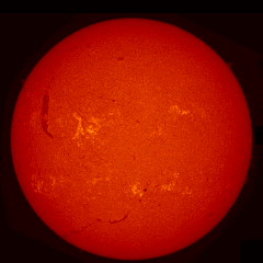 Image of Sun's chromosphere