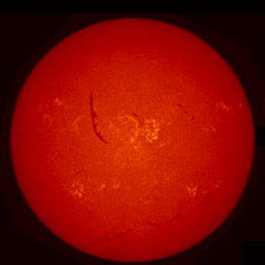 Image of Sun's chromosphere