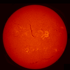 Image of Sun's chromosphere