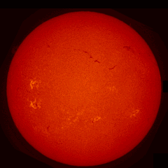 Image of Sun's chromosphere