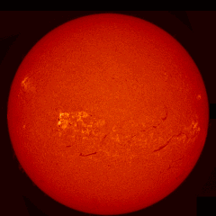 Image of Sun's chromosphere