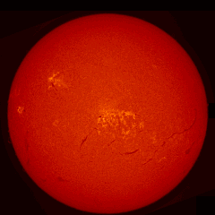 Image of Sun's chromosphere