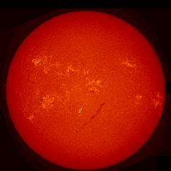 Image of Sun's chromosphere