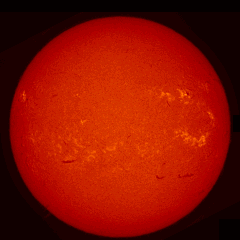 Image of Sun's chromosphere