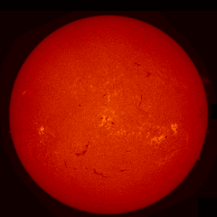 Image of Sun's chromosphere